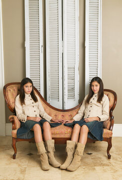 Portrait of Twin Sisters