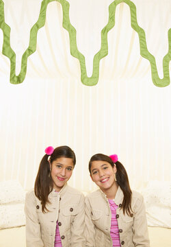 Portrait of Twin Girls