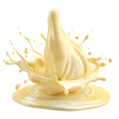 Condensed milk, Dairy, Isolated on Transparent Background, Graphic Resource for Gourmet Advertising, Menu Design, Website Banners, Packaging, and Social Media Campaigns