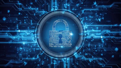 Obraz premium Cybersecurity technology safeguarding communication and providing global protection against cybercrime and espionage