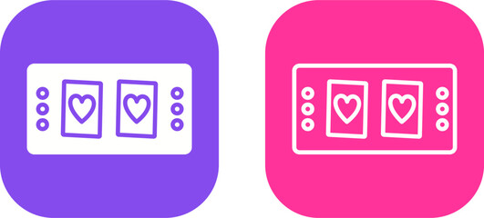 Cards Table Vector Icon