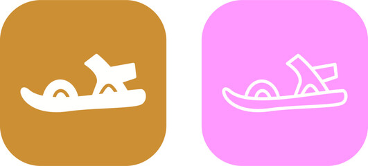 Stylish Sandals Vector Icon