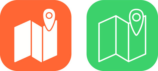 Map Vector Icon © Malik Grafix