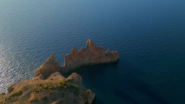 Ses Torretes, islotes en la isla de Ibiza.