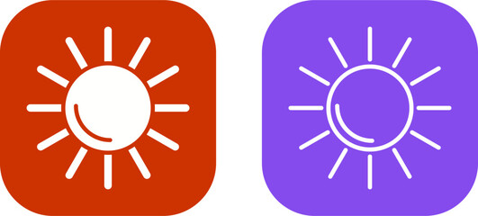 Sun Vector Icon