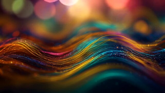 Flow data energy abstrak.slow motion efect.4K
