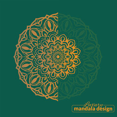Modern and creative mandala design. luxury template