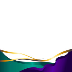 ABSTRACT WAVY FOOTER DECORATION