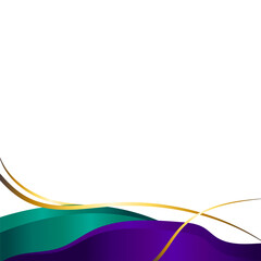 ABSTRACT WAVY FOOTER DECORATION