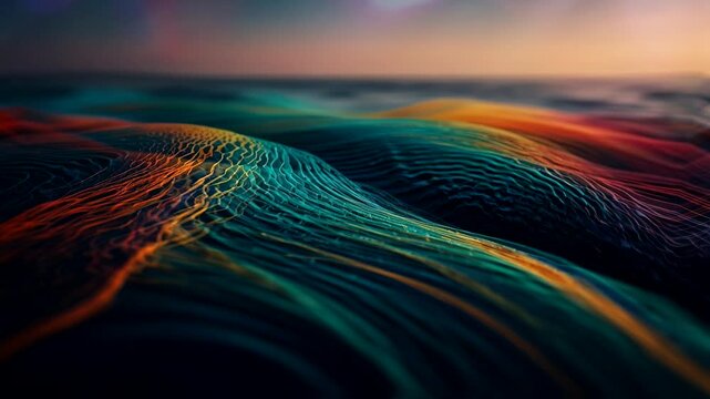 Flow data energy abstrak.slow motion efect.4K