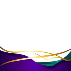 Obraz premium ABSTRACT WAVY FOOTER DECORATION