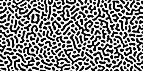 Abstract seamless turing pattern minimal organic geometric white background. black bold line abstract pattern Transparent monochrome striped texture, seamless pattern, modern stylish texture.