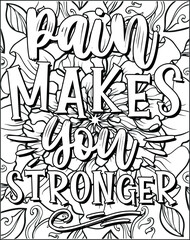 Motivational Quote Coloring Page for Adults. Inspirational Quote Coloring Page. Positive Vibes Coloring Page.