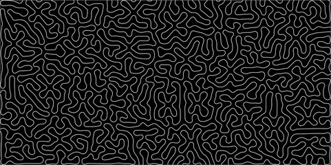 Abstract seamless turing pattern minimal organic geometric black background. white stock line abstract pattern Transparent monochrome striped texture, seamless pattern, modern stylish texture.