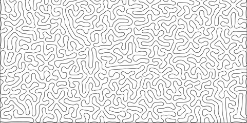 Abstract seamless turing pattern minimal organic geometric white background. black stock line abstract pattern Transparent monochrome striped texture, seamless pattern, modern stylish texture.