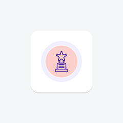 Outstanding Achievement icon, achievement, recognition, award, excellence, editable vector, pixel perfect, illustrator ai file