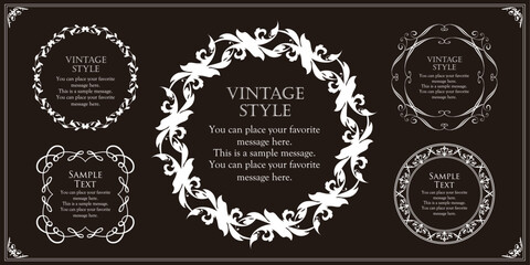 アンティークフレームセット