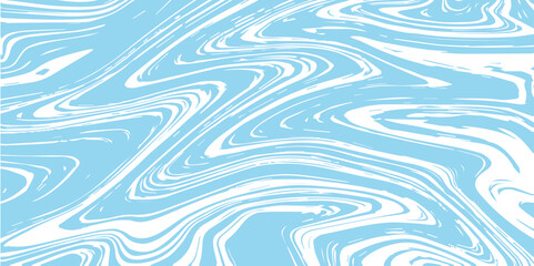 Abstract Pattern white and blue marble texture and background. Liquify Swirl blue and white color art. acrylic pours liquid marble surface design.	