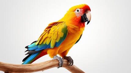 Obraz premium A Colorful Parrot Perched on a Branch