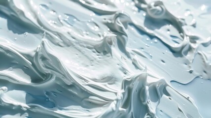 detailed close-up of a smooth and creamy skincare product texture.
