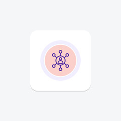 Professional Networking icon, networking, network, connection, business, editable vector, pixel perfect, illustrator ai file