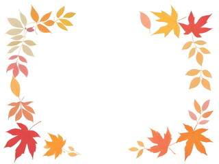 Obraz premium autumn leaves frame