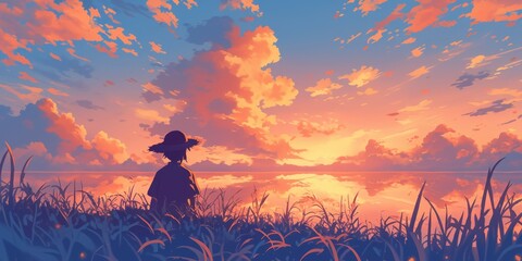 Serene Autumn Sunrise at Alpine Lake: Misty Mountains Reflected in Still Waters. Tranquil Natural Landscape for Travel Inspiration, Outdoor Adventure Marketing, and Scenic Wallpaper Design. Minimalist