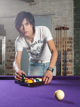 Man Playing Pool