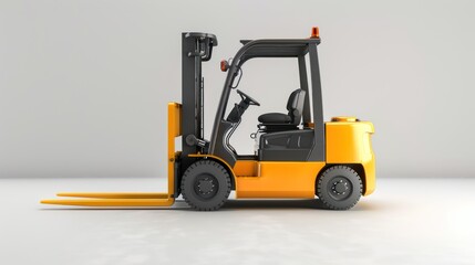 Counterbalance Forklift on white background