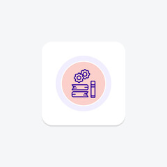 Study Skills icon, skills, learning, techniques, methods line icon, editable vector icon, pixel perfect, illustrator ai file