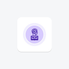 Adaptive Learning icon, personalized learning, customized learning, individualized learning, adaptive technology line icon, editable vector icon, pixel perfect, illustrator ai file