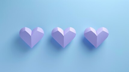 The three purple hearts