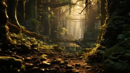 Fototapeta premium Mystical Forest Path