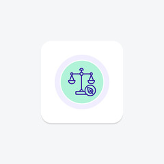 Environment Justice line icon , vector, pixel perfect, illustrator file