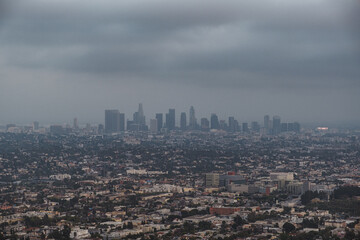 Fototapeta premium View over Los Angeles from Griffith Observatory