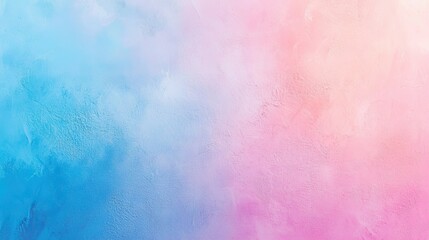 Soft pastel gradient background transitioning from pink to blue, with subtle textures and light effects.