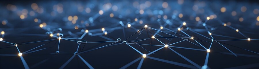 Futuristic Abstract Network Connectivity Technology