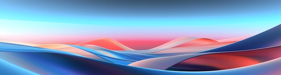Serene Continuity Smooth Colorful Landscape with Blurred Horizon and Ethereal Tones