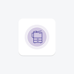 Copier line icon , vector, pixel perfect, illustrator file