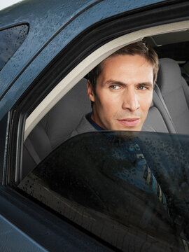 Businessman in Car