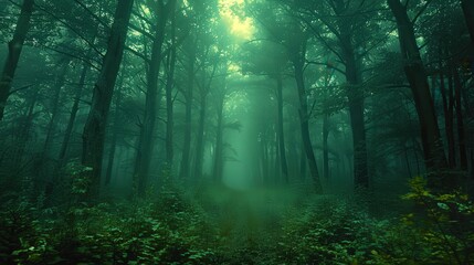 Fototapeta premium Mystical Forest Path