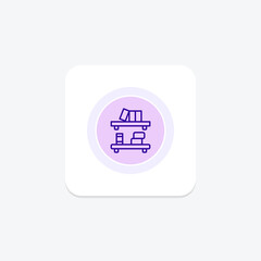 Shelves line icon , vector, pixel perfect, illustrator file