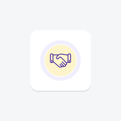Partnership Icon icon, icon, partnership, collaboration, teamwork line icon, editable vector icon, pixel perfect, illustrator ai file