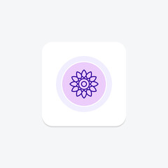 Islamic Rosette icon, rosette, decorative, islamic design, islamic rosette decorative element line icon, editable vector icon, pixel perfect, illustrator ai file