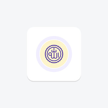recommend clip art: Islamic Calligraphy icon, calligraphy, art, arabic calligraphy, islamic calligraphy decorative art line icon, editable vector icon, pixel perfect, illustrator ai file