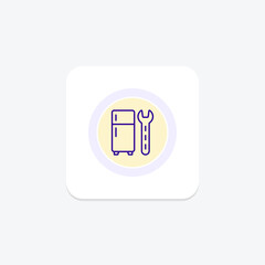 Electronics Repair line icon , vector, pixel perfect, illustrator file