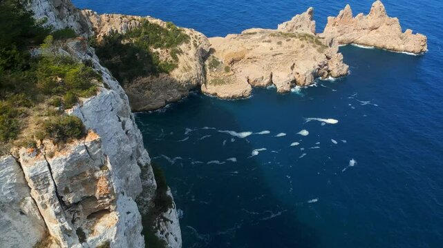 Ses Torretes, islotes en la isla de Ibiza.