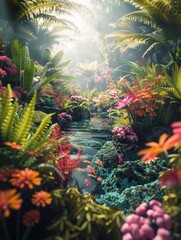 Obraz premium Heat of a Changing Climate Withered Crops and Cracked Earth - A Testament to a Changing Climate