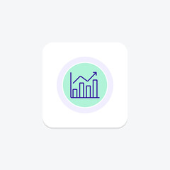 Trade Growth Prospects line icon , vector, pixel perfect, illustrator file
