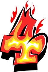 Qamar Color font is a cute and fun Fire Grafiiti-styled 